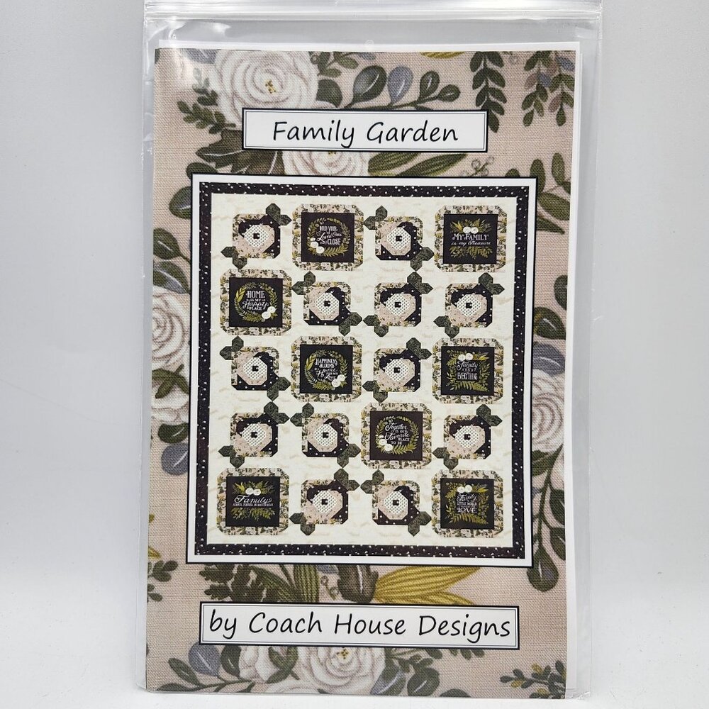 Coach House Designs Family Garden Quilt Instructions Pattern 2022